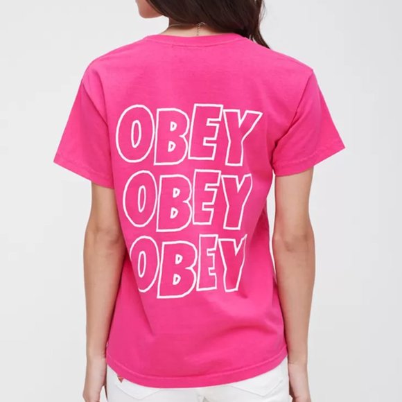 Obey Tops - OBEY Jumbo Logo Graphic Tee